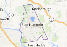 East Hampton CT Locksmith service area map