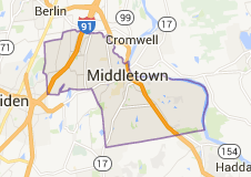 Middletown CT Locksmith service map
